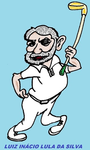 Cartoon: Lula da Silva (medium) by cartoonharry tagged retirement,lula,dasilva,golf,cartoon,comic,comix,comics,artist,drawing,cartoonist,cartoonharry,dutch,brasil,toonpool,toonsup,facebook,hyves,linkedin,president,buurtlink,deviantart