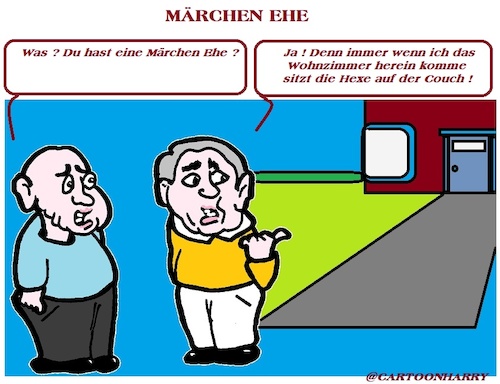 Cartoon: Märchen (medium) by cartoonharry tagged märchen,ehe,cartoonharry