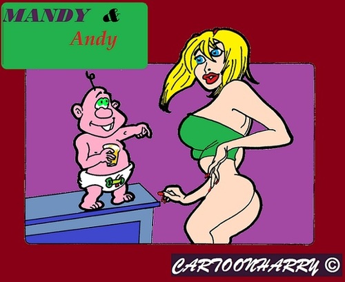 Cartoon: Mandy and Andy2 (medium) by cartoonharry tagged mandy,andy,deanyeagle,dean,yeagle,girls,baby,cartoon,cartoonist,cartoonharry,dutch,toonpool