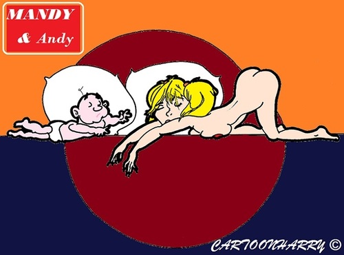 Cartoon: Mandy and Andy5 (medium) by cartoonharry tagged mandy,andy,deanyeagle,girl,girls,baby,cartoon,cartoonist,dutch,cartoonharry,toonpool