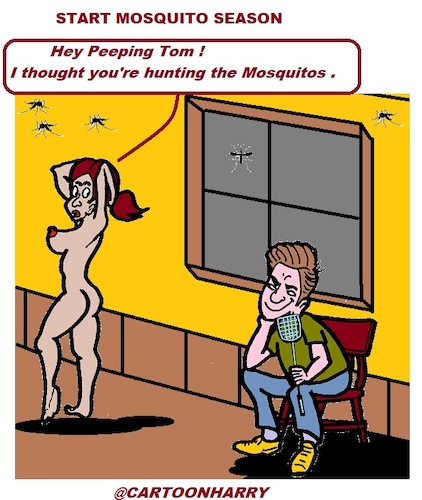 Cartoon: Mosquito Start (medium) by cartoonharry tagged cartoonharry