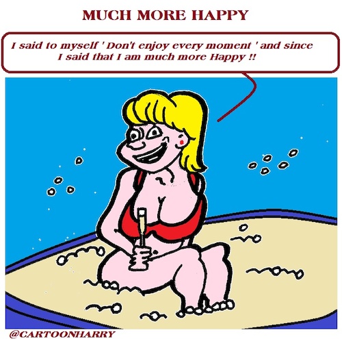 Cartoon: Much More (medium) by cartoonharry tagged happy,cartoonharry