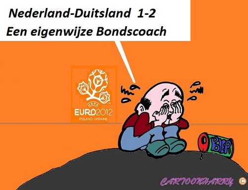Cartoon: Nederland - Duitsland 1 - 2 (medium) by cartoonharry tagged holland,duitsland,vanmarwijk,ek2012,cartoon,toon,toons,voetbal,dutch,cartoonist,cartoonharry,toonpool
