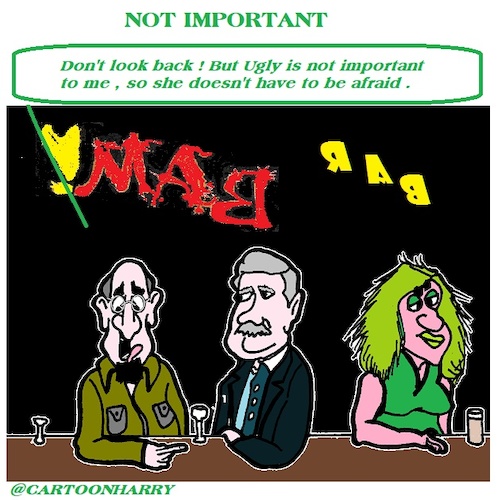 Cartoon: Not Important (medium) by cartoonharry tagged cartoonharry