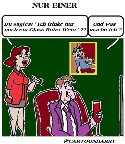 Cartoon: Nur Ein (medium) by cartoonharry tagged einer,cartoonharry