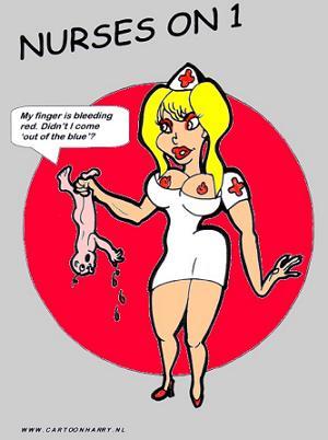 Cartoon: Nurses On One 3 (medium) by cartoonharry tagged nurse,cartoonharry,baby,sexy
