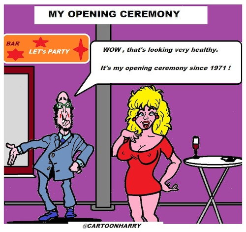 Cartoon: Opening Ceremony (medium) by cartoonharry tagged cartoonharry
