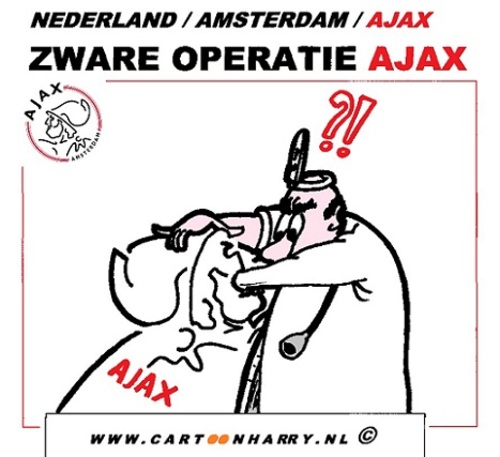 Cartoon: Operatie Ajax Amsterdam (medium) by cartoonharry tagged holland,amsterdam,ajax,club,operatie,cartoon,cartoonist,cartoonharry,dutch,toonpool