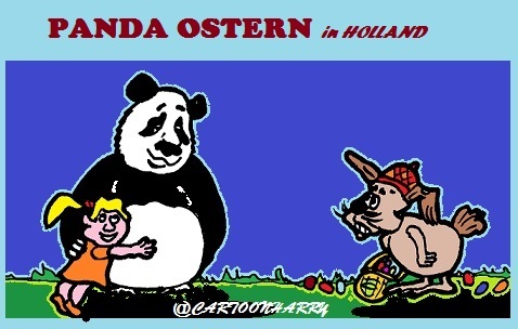 Cartoon: Ostern 2017 (medium) by cartoonharry tagged catyoonharry,ostern,2017,pandabear