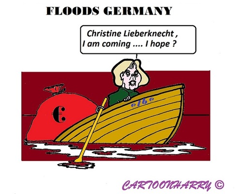 Cartoon: Overflow (medium) by cartoonharry tagged overflow,germany,angelamerkel,merkel,cartoons,cartoonharry,dutch,toonpool