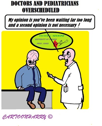 Cartoon: Overscheduled (medium) by cartoonharry tagged overscheduled,doctors,cartoons,cartoonharry,caricatures