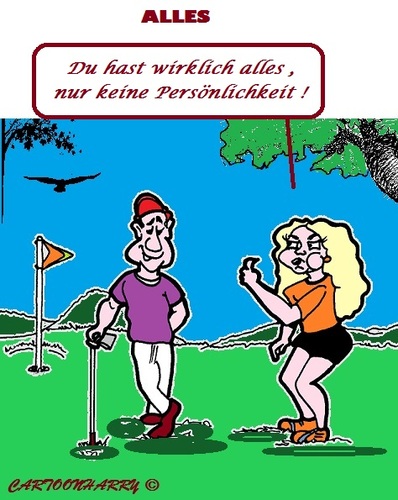 Cartoon: Persönlichkeit (medium) by cartoonharry tagged golf,persönlichkeit