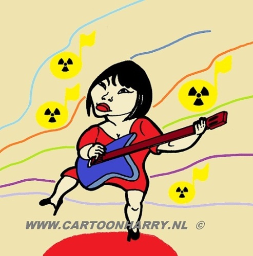 Cartoon: Radiological Music (medium) by cartoonharry tagged deviantart,buurtlink,linkedin,hyves,toonsup,toonpool,japan,dutch,cartoonharry,cartoonist,drawing,notes,arts,art,artist,comix,comics,comic,cartoon,guitar,japanese,female,musician,music,radiological