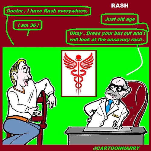 Cartoon: Rash (medium) by cartoonharry tagged rash,doctor