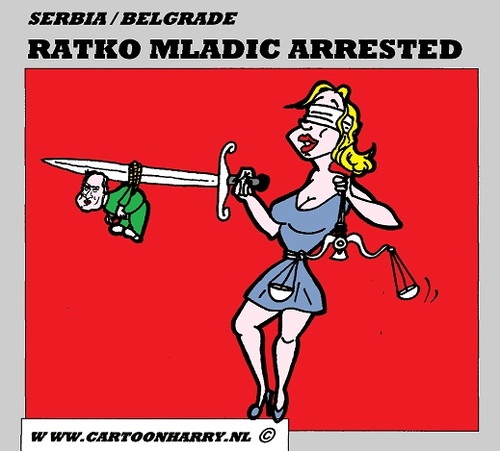 Cartoon: Ratko Mladic (medium) by cartoonharry tagged mladic,ratko,muslims,prison,thehague,process,cartoon,serbia,holland,un,cartoonist,cartoonharry,dutch,srebrenica,toonpool
