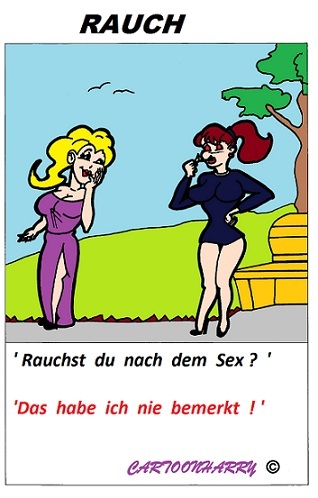 Cartoon: Rauch (medium) by cartoonharry tagged rauch,rauchen,nachdem,mädchen,kartoon,cartoon,cartoonist,cartoonharry,deutsch,dutch,toonpool