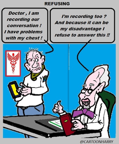 Cartoon: Refusing (medium) by cartoonharry tagged refusing,recording