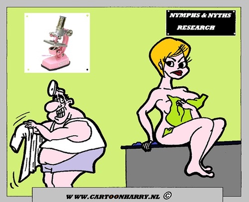 Cartoon: Research (medium) by cartoonharry tagged nymph,nyth,doctor,erotic,sexy,sexcartoon,research,cartoonist,cartoonharry,dutch,toonpool