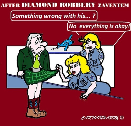 Cartoon: Safeguarding Zaventem (medium) by cartoonharry tagged safeguarding,zaventem,belgium,scottish,ladies,cartoons,cartoonists,cartoonharry,dutch,toonpool