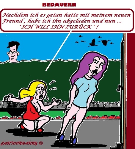 Cartoon: Schade (medium) by cartoonharry tagged schade