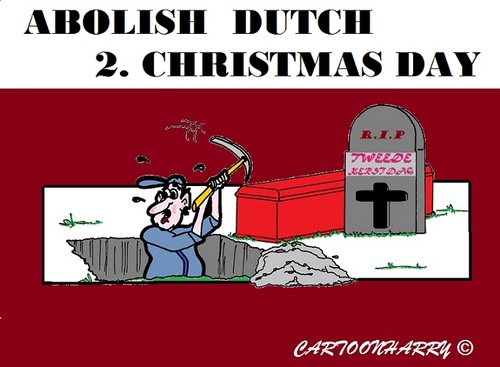 Cartoon: Second Day (medium) by cartoonharry tagged toonpool,dutch,cartoonharry,cartoonist,cartoon,second,first,christmas,xmas