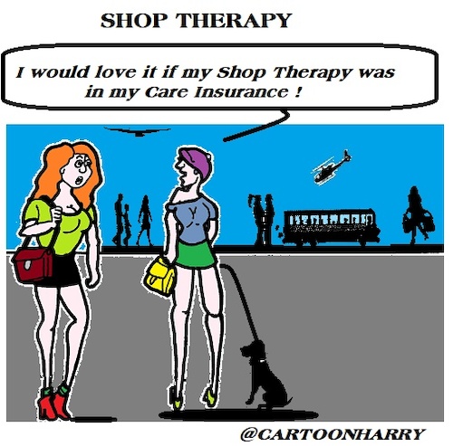 Cartoon: Shopping (medium) by cartoonharry tagged shopping,therapy