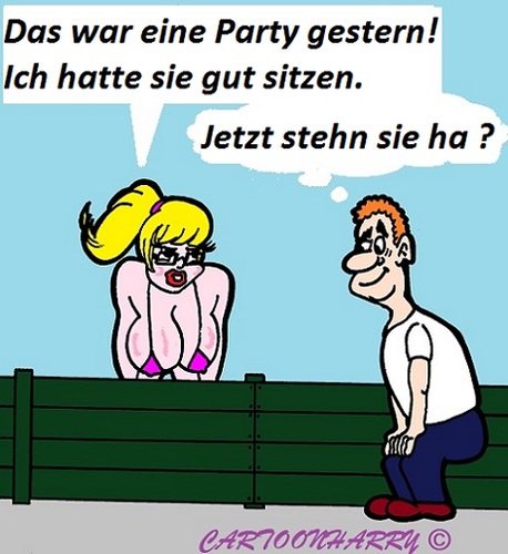 Cartoon: Sitzn (medium) by cartoonharry tagged sitzn,stehn,aussicht,betrunken,gestern,cartoon,cartoonist,cartoonharry,dutch,toonpool