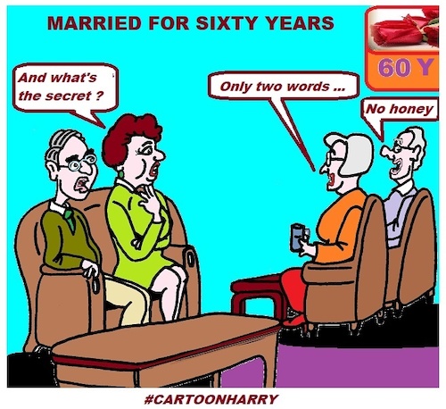 Cartoon: Sixty Years (medium) by cartoonharry tagged sixty,words,cartoonharry