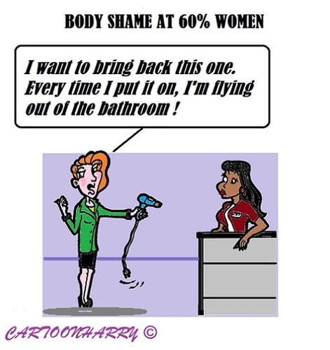 Cartoon: Skinny (medium) by cartoonharry tagged skinny,shame,body,women