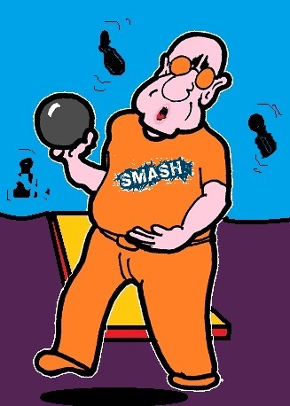 Cartoon: Smash Club (medium) by cartoonharry tagged sport,bowling,club,smash