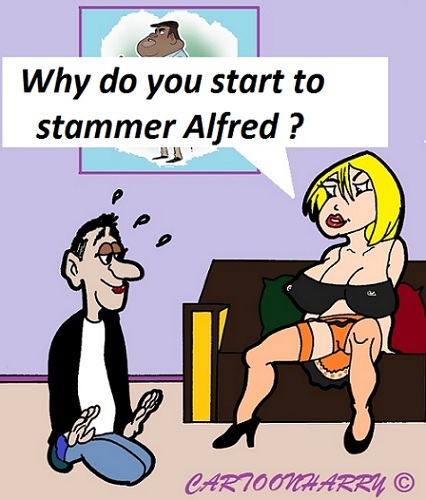 Cartoon: Stammer (medium) by cartoonharry tagged stammer,marriage,offer,cartoon,cartoonist,cartoonharry,dutch,toonpool