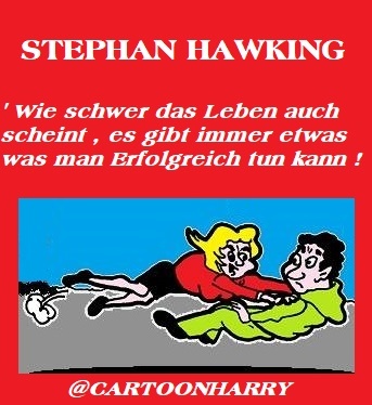 Cartoon: Stephan Hawking (medium) by cartoonharry tagged stephanhawking,cartoonharry