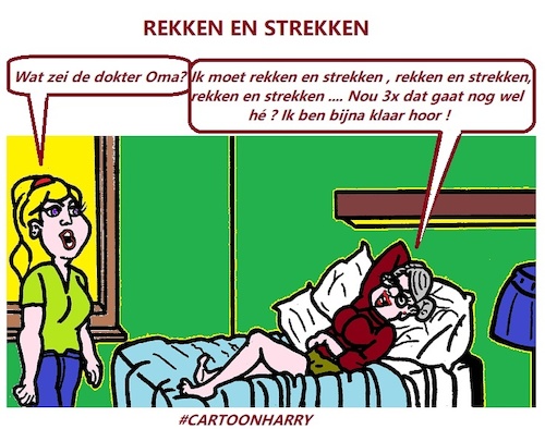 Cartoon: Strekken (medium) by cartoonharry tagged oma,rekken,strekken,cartoonharry