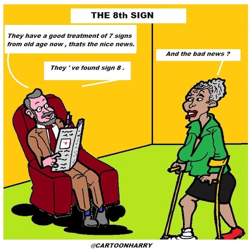 Cartoon: THE 8th SIGN (medium) by cartoonharry tagged cartoonharry