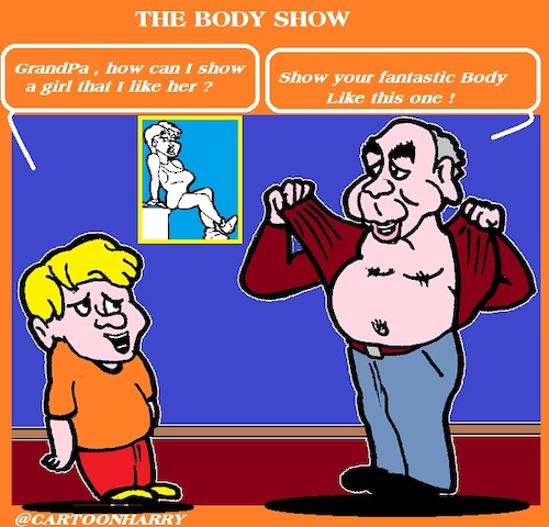 Cartoon: The Body Show (medium) by cartoonharry tagged body,cartoonharry