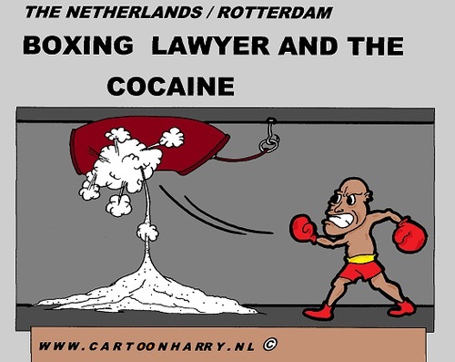 Cartoon: The Boxing Lawyer (medium) by cartoonharry tagged boxer,lawyer,cocaine,cartoon,comic,comics,comix,artist,art,arts,drawing,cartoonist,cartoonharry,rotterdam,dutch,holland,toonpool,toonsup,facebook,hyves,linkedin,buurtlink,deviantart