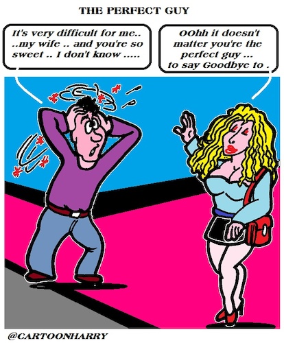 Cartoon: The Perfect Man (medium) by cartoonharry tagged perfect,man