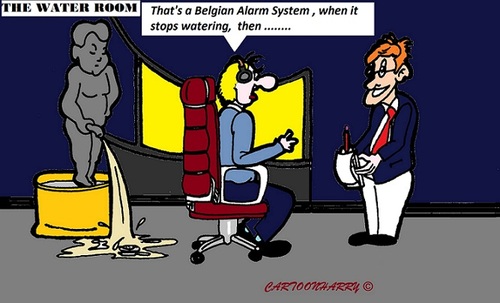 Cartoon: The Water Room (medium) by cartoonharry tagged waterroom,willemalexander,holland,sos,alarm,belgian,system,cartoon,cartoonist,cartoonharry,dutch,toonpool