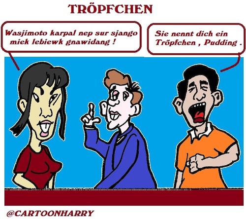 Cartoon: Tröpfchen (medium) by cartoonharry tagged tröpfchen