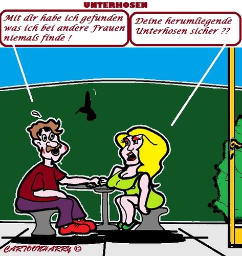 Cartoon: Unterwäsche (medium) by cartoonharry tagged unterhose,liebe