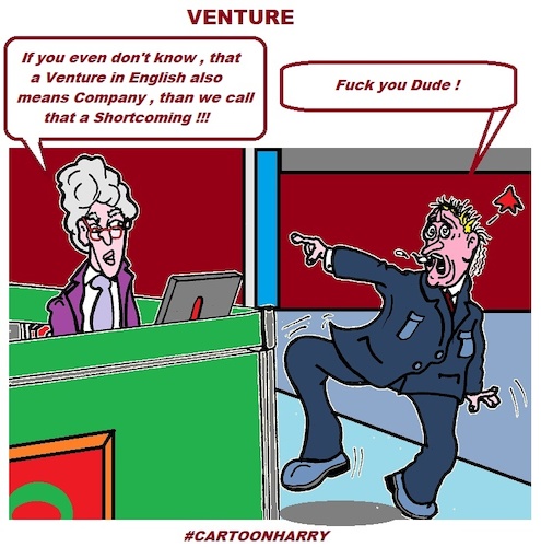 Cartoon: Venture (medium) by cartoonharry tagged venture,dude,cartoonharry