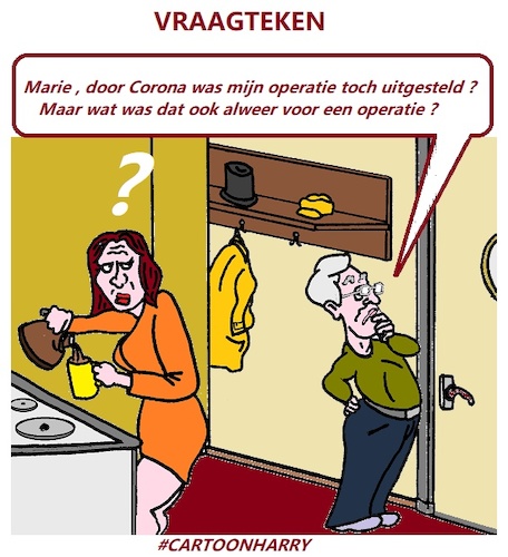 Cartoon: Vraagteken (medium) by cartoonharry tagged opa,vraagteken,cartoonharry