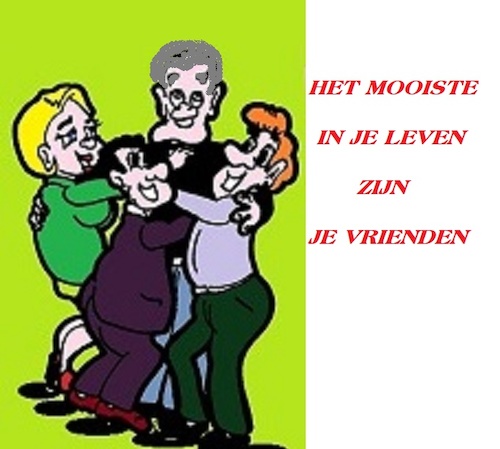 Cartoon: Vrienden (medium) by cartoonharry tagged vrienden