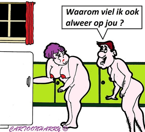 Cartoon: Waarom (medium) by cartoonharry tagged waarom,liefde,nacht,man,vrouw,koelkast,cartoon,cartoonist,cartoonharry,dutch,toonpool