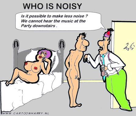 Cartoon: Who is Noisy (medium) by cartoonharry tagged girl,naked,noisy