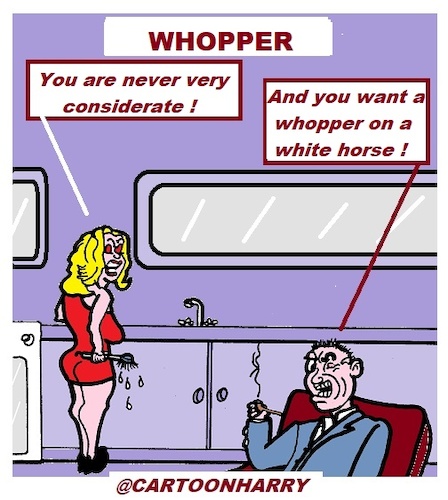 Cartoon: Whopper (medium) by cartoonharry tagged cartoonharry