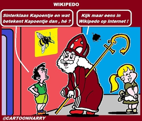 Cartoon: WikiPedo (medium) by cartoonharry tagged sinterklaas,wikipedia,wikipedo