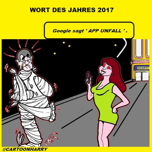 Cartoon: Wort 2017 (medium) by cartoonharry tagged appunfall,2017