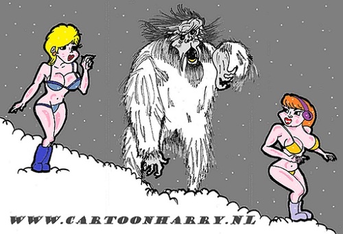 Cartoon: Yeti (medium) by cartoonharry tagged deviantart,buurtlink,linkedin,hyves,toonsup,toonpool,curves,nudes,nude,butt,tits,women,girl,hot,naked,woman,dutch,cartoonharry,cartoonist,sexy,drawing,arts,art,erotic,cool,artist,comix,cartoon,scoobydoo,comics,girls,snowgirls,yeti