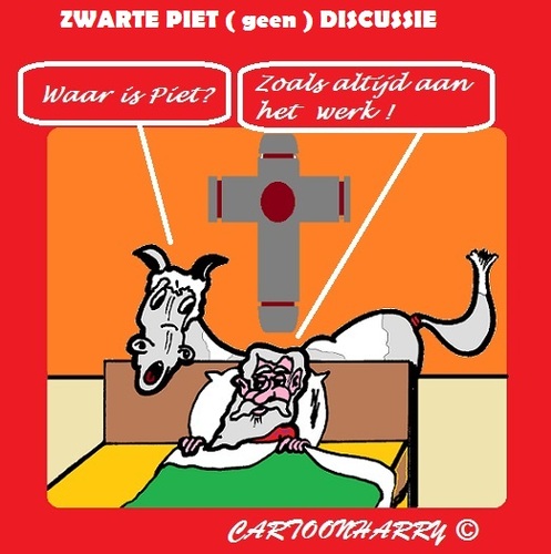 Cartoon: zWARTE pIET (medium) by cartoonharry tagged nederland,zwartepiet,discussie